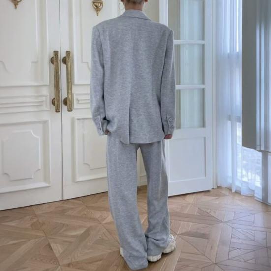 Women's Suits 2 Piece Set Oversized Blazer Jacket And Wide Leg Dressy Pants Casual Business Set Formal Office Work Outfits