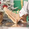 LiNing Blade 3 Christmas Theme Lightweight Breathable Shock Absorption Mid-Top Basketball Shoes Men Sneakers Light-Brown ABAS091-5