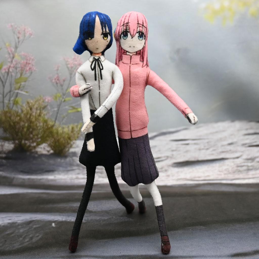Bocchi The Rock Figure Candy Toys Gotoh Hitori Nijika Rikuo Doll Set Abstract Twistable Shape Dolls Gifts Figure Model Toys