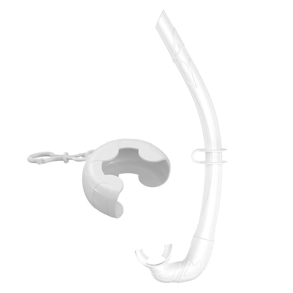 Tuba Pliable en Silicone Souple pour la Plongée Portable Facile à Respirer Tuba Humide avec Étui de Rangement pour l'Apnée la Pêche à la Lance la Natation