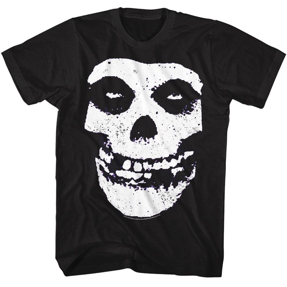

The Misfits Band T Shirt Men039;s Punk Rock Music Official Skull Face Logo Black Unisex T-Shirt XXL