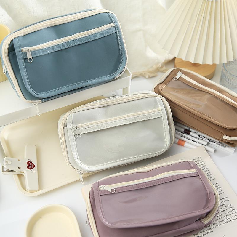 Student's Ins-Style Large Capacity Nine-Layer Pencil Case, Perfect for School Season