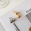 PANDANA High Color Retention Minimalist Round Ball Bead Earrings (Ouyang Nana Style)