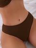 TS JYL-BK003 Solid Bikini Bottom, High Cut Triangle Swimwear For Vacation Beach And Spa