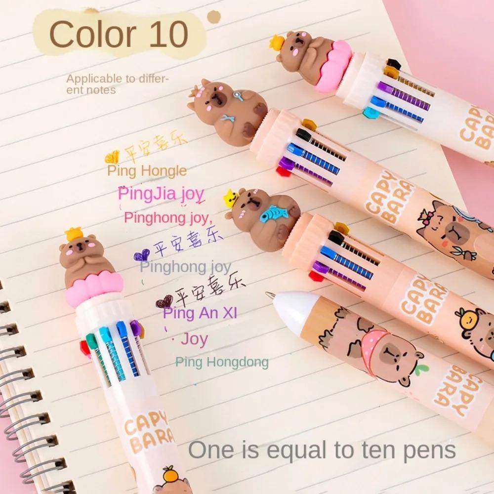 Writing Supplies Cartoon  Ballpoint Pens Kawaii Signature Pen Cute Capybara Ballpoint Pen