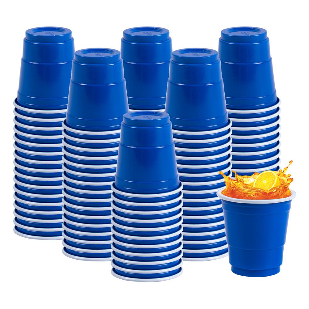 50pcs Disposable Plastic Cups Assorted Color Drinking Cups Wine Cup for Wedding Birthday Events Party Decor Home Bar Supplies
