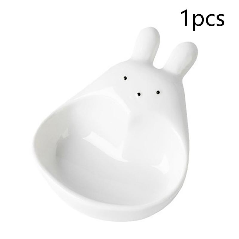 

Cute Plastic Goose Rabbit Shaped Dishes Mini Cream Bowls Adorable Design Tableware For Afternoon Tea Household Food Serving Dish Rabbit
