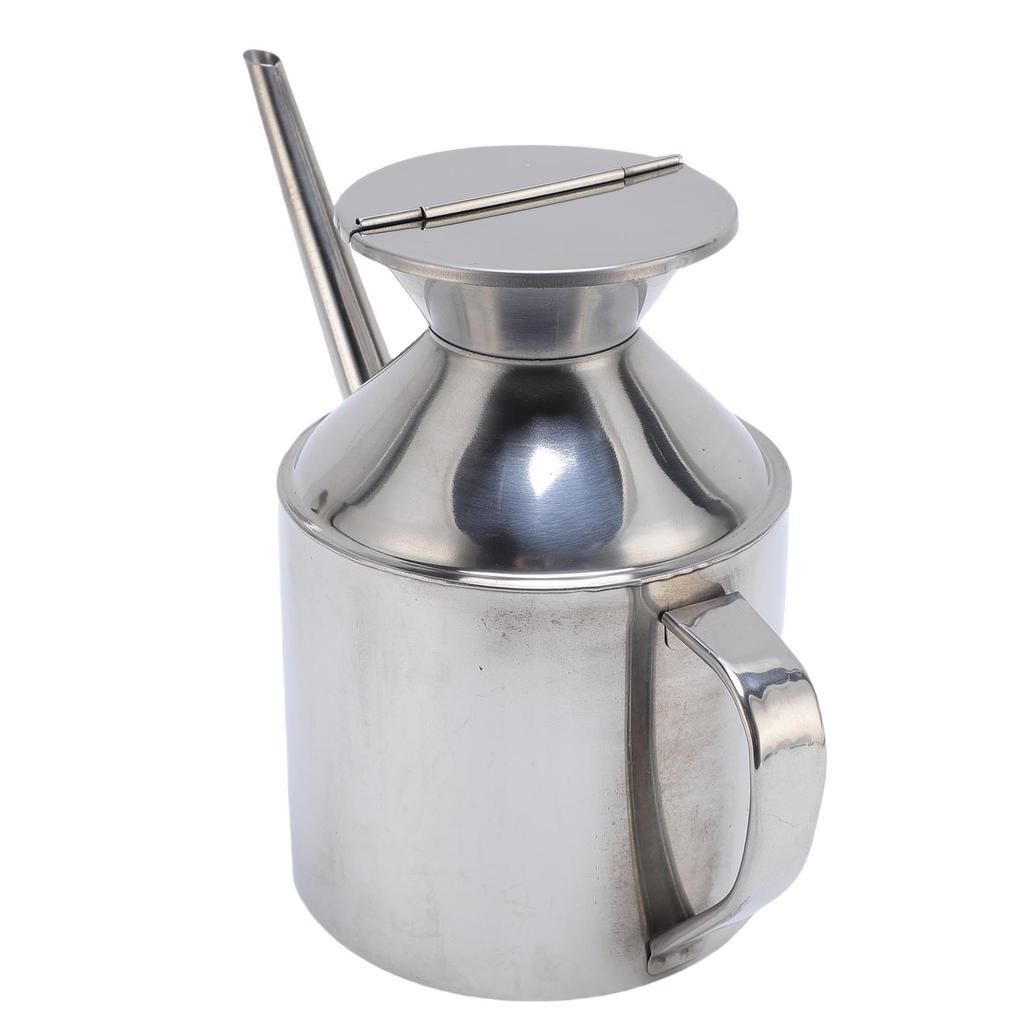 Olive Oil Dispenser Can Stainless Steel Long Spout Leakproof Easy to Clean Precise Pouring for Vinegar Soy Sauce