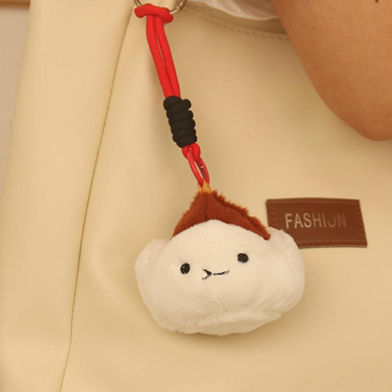 Cartoon Cha Inspired Siu Bao Plush Toy Keychain Pendant Backpack Accessories