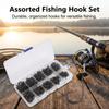 High-Strength Iseama Fishing Hooks 500Pcs 3-12# Hole Design Outdoor Fishing Accessories