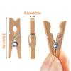 Neu! 100pc Natürliche Holz Wäscheklammern Multi-funktionale Reusable Mini Clips Wäscheklammern Mit 10m Jute