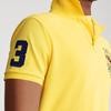 Polo Ralph Lauren Logo Brodé Boutons Verticaux Coupe Slim Manches Courtes Polo Homme Polos Jaune MNPOKNI1N820590-730