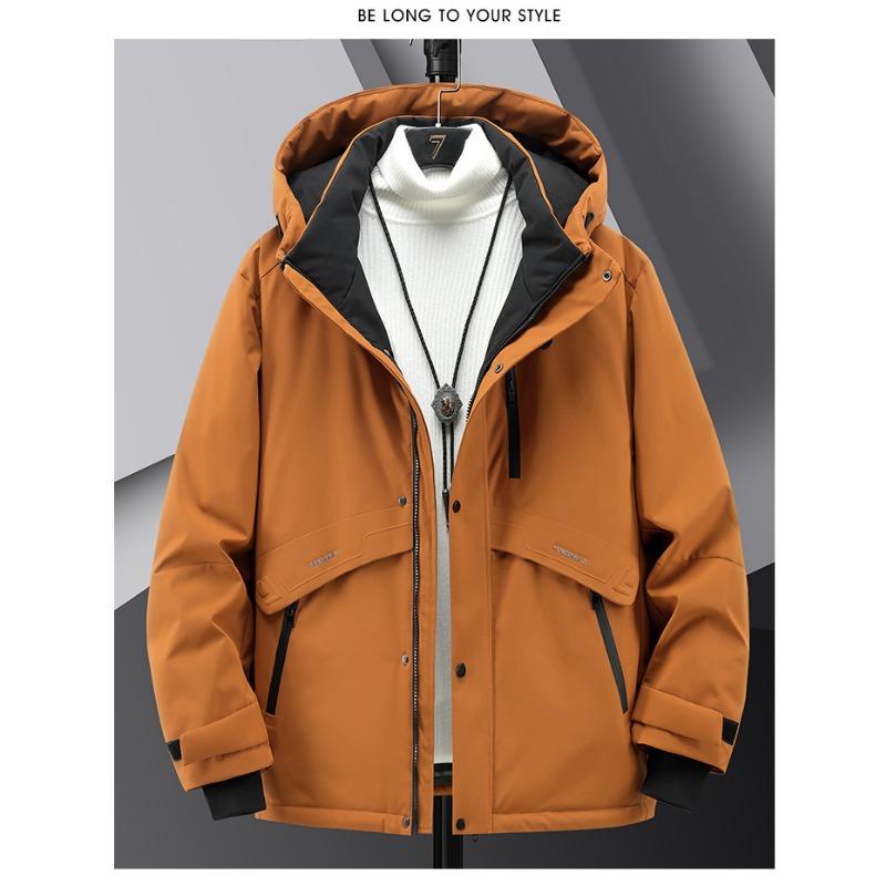 M8XL Fattened Plus Size% White Duck Down 24 Winter Down Jacket Trendy Brand Thickened Warm Jacket Men's Clothing