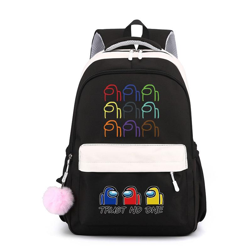 School bag backpack five Wu backpack candy color large capacity student school bag stationery