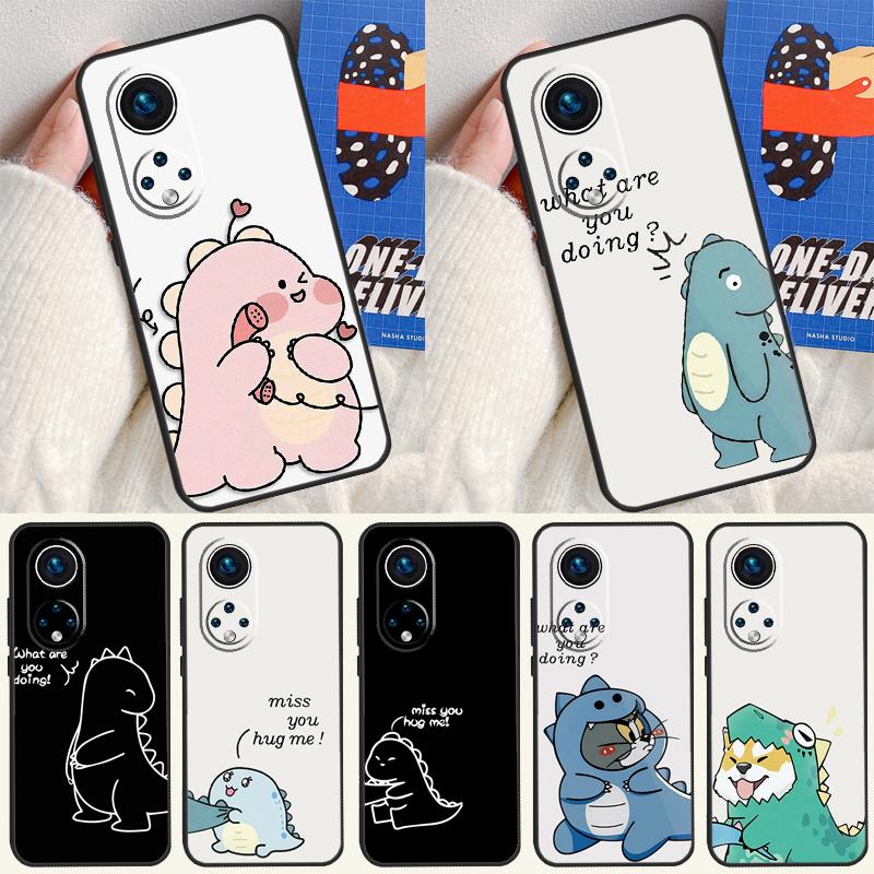 Couple Matching Cute Dinosaur Case For Honor 200 Lite Magic 7 6 5 Pro Honor X9c X9b X9a X8b X8a X8 X9 50 70 90 Lite Cover