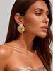 Fashion Imitation Pearl Shell Stud Earrings Women's Stainless Steel Shell Earrings Charms Accessories Gift