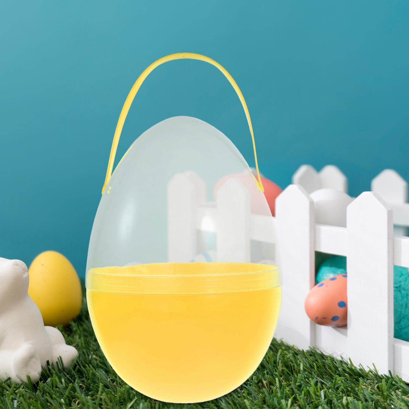 

Container for Easter Eggs with Practical Handle, Made of PP, Fillable Creative Fillings, жовтий