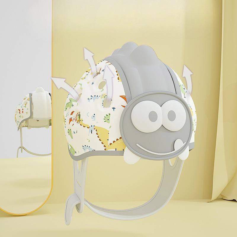 1-3T Cappellino Protettore per la Testa del Bambino Caschetto di Sicurezza Carino Orsetto Cartone Animato Coniglietto Bambino Prevenire Infortuni Casco per Gattonare Camminare Imparare Copricapo