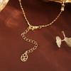 Elegantes Zuckerperlen-Halsketten- & Romantisches Ohrstecker-Set - Vielseitiger und Stilvoller Schlüsselbein-Schmuck