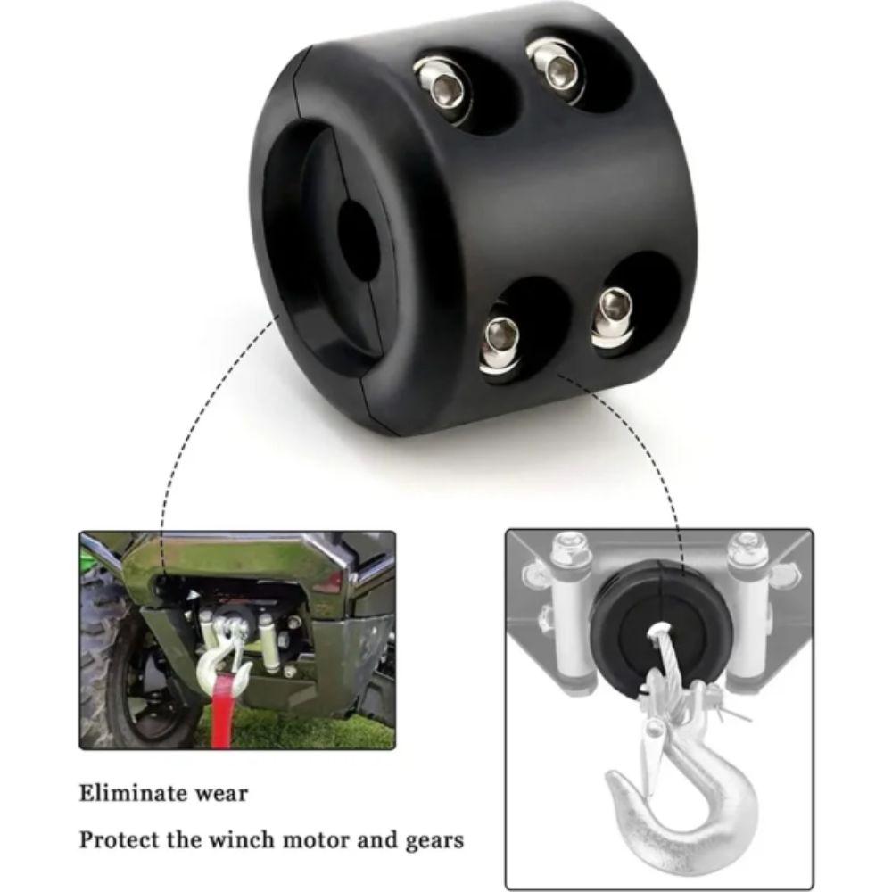 Rubber Material Rope Hook Black Color Heavy Duty Vehicle Accessory Waterproof  ATV Use