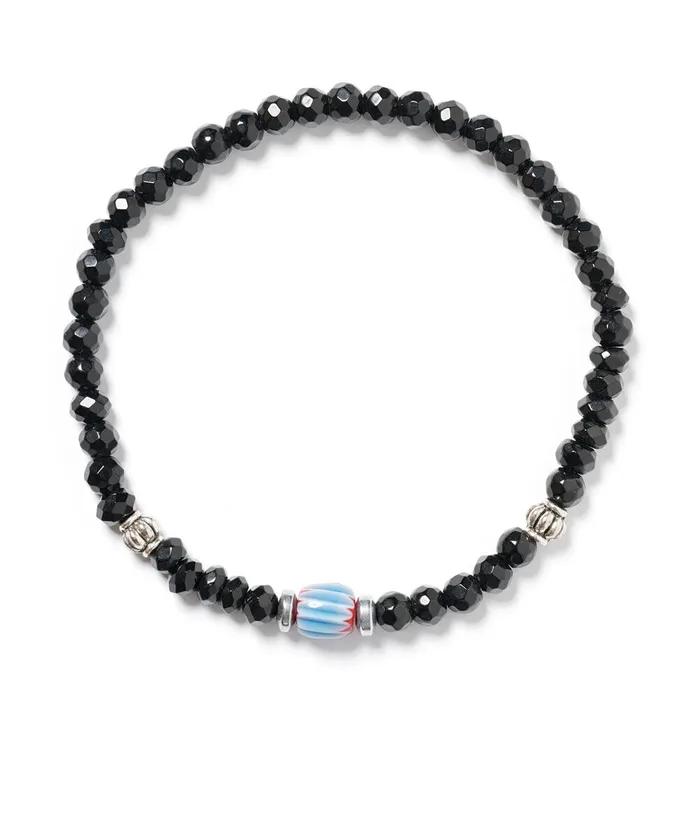 Black Blue Candy Point Bracelet (PLT-BR-054_BK)