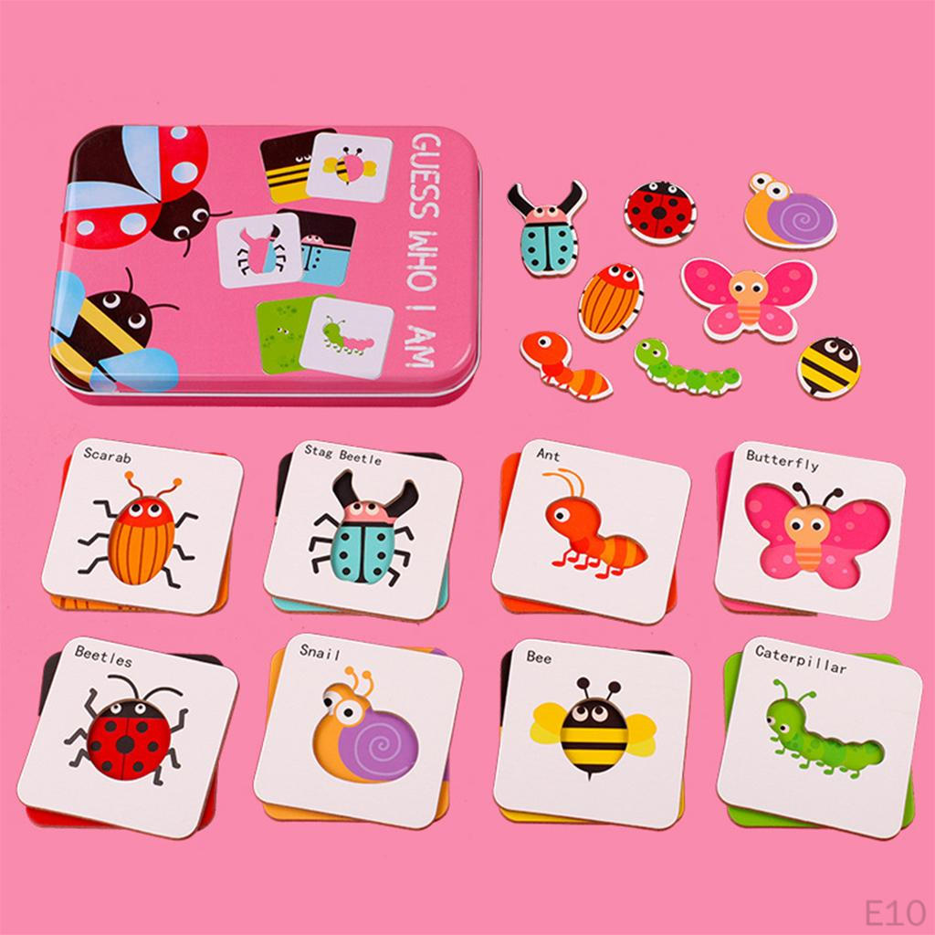 Flash Cards Kindergarten Montessori Educational Toys for Toddlers Kids Children 3-5 Years