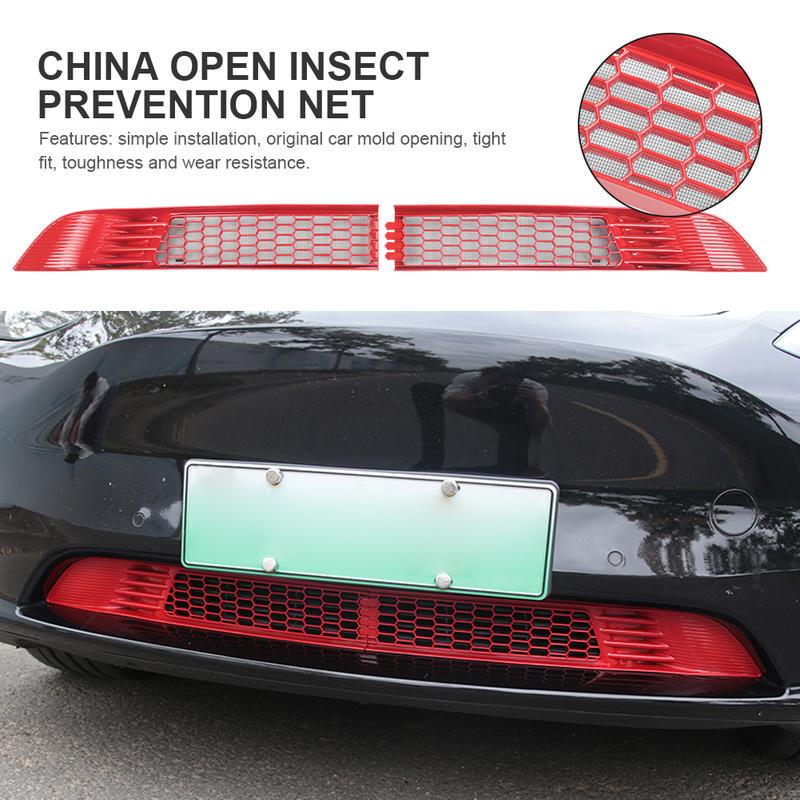 For Tesla Model 3 Model Y Car Lower Bumper Anti Insect Net Radiator Protective Mesh Grill Panel for Tesla Model 3 Y 2017-2022