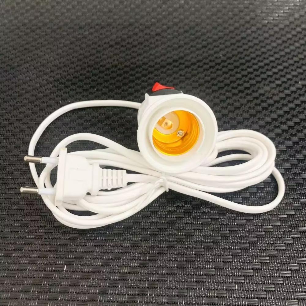 E27 Hanging Plant Light Holder with 2.1M/4M Cable EU Plug On Off Switch for Indoor Garden Desk Lamp