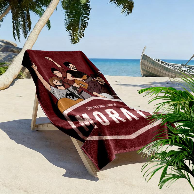 Morat Glitter Style 2D Flat Print Beach Towel, Large Soft Quick Dry Towel for Beach Camping SwimmingXSTJ0915450
