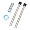 RV Water Heater Anode Rod with Sleeve Flat Cap 3/4in NPT Thread Magnesium Rod Replacement For Mor‑Fl