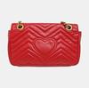 [Pre-Owned] Gucci GG Marmont Small Matelassé Shoulder Bag 'Red' - Good #MA4NP8