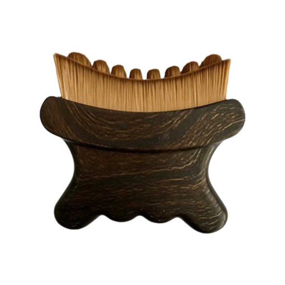 Soft Bristles Lymphatic Face Brush Curved Handle Face Care Brush Eye Neck Care Bare outfit