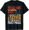 Fast Pass Roller Coaster Theme Park Graphic T-Shirt