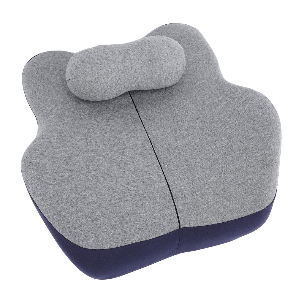 41x16x46cm Adjustable Lumbar Support Pillow Lower Back Waist Cushion for Office Chair Dark Blue