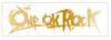 ONE OK ROCK Cutting Sticker XL (Gold)
