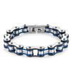 Stainless Steel Waterproof Anti Non Tarnish Personalized Hip Hop Fine Fashion Jewelry Punk Men's Biker Chain Bracelet