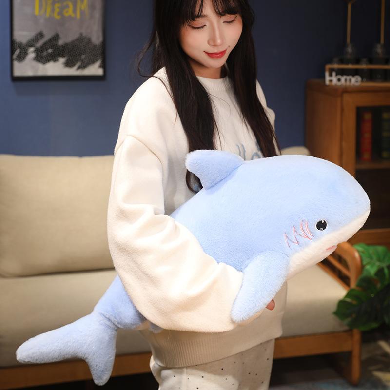 Cute Shark Pillow Plush Toy Sleeping Doll Boys Dolls Gift Girls