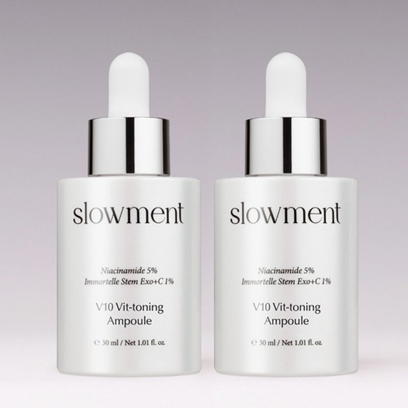 slowment [1+1][2-week whitening ampoule] V10 light toning ampoule 30ml 2 x 30ml