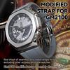 Waterproof, Flexible Watch Band, Fluorocarbon Rubber Strap with Butterfly Buckle, Customizable Watch Accessory for Casio and G-SHOCK GM2100/GM-2100B (