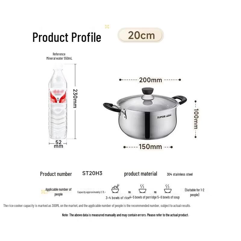Supor Stainless Steel Milk & Soup Pot