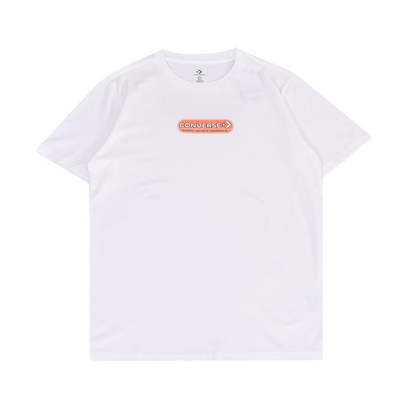 

New Converse T Shirts Women s White 10026438-A02 XL