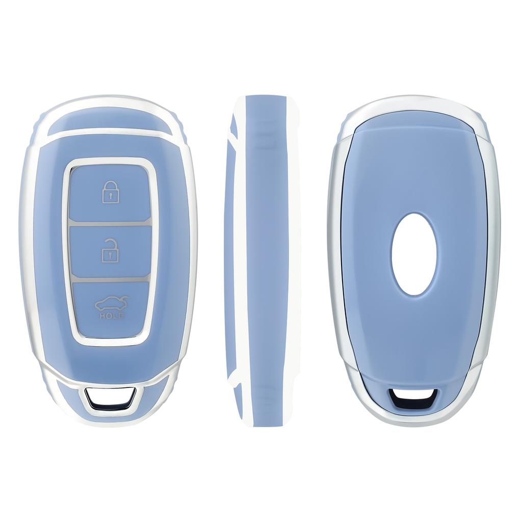 TPU Car Key Case Key Fob Cover Keychain For Hyundai I30 Ix35 KONA Encino Solaris Azera Grandeur Ig Accent Santa Fe Palisade