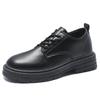 Suit Leather Shoes Men's Autumn British Style Business Dress Work Casual Soft Sole Black Groom Platform Shoes