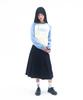 AMES-WORLDWIDE Basic Raglan Pullover Knit Light Blue