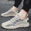 Men's shoes summer breathable mesh fly-woven soft-soled tide shoes simple and light sports and leisure commuting non-slip thin tide shoes