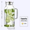 High Borosilicate Glass Cold Water Pitcher Home Restaurant Large Capacity Insulated Thickened Juice Jug