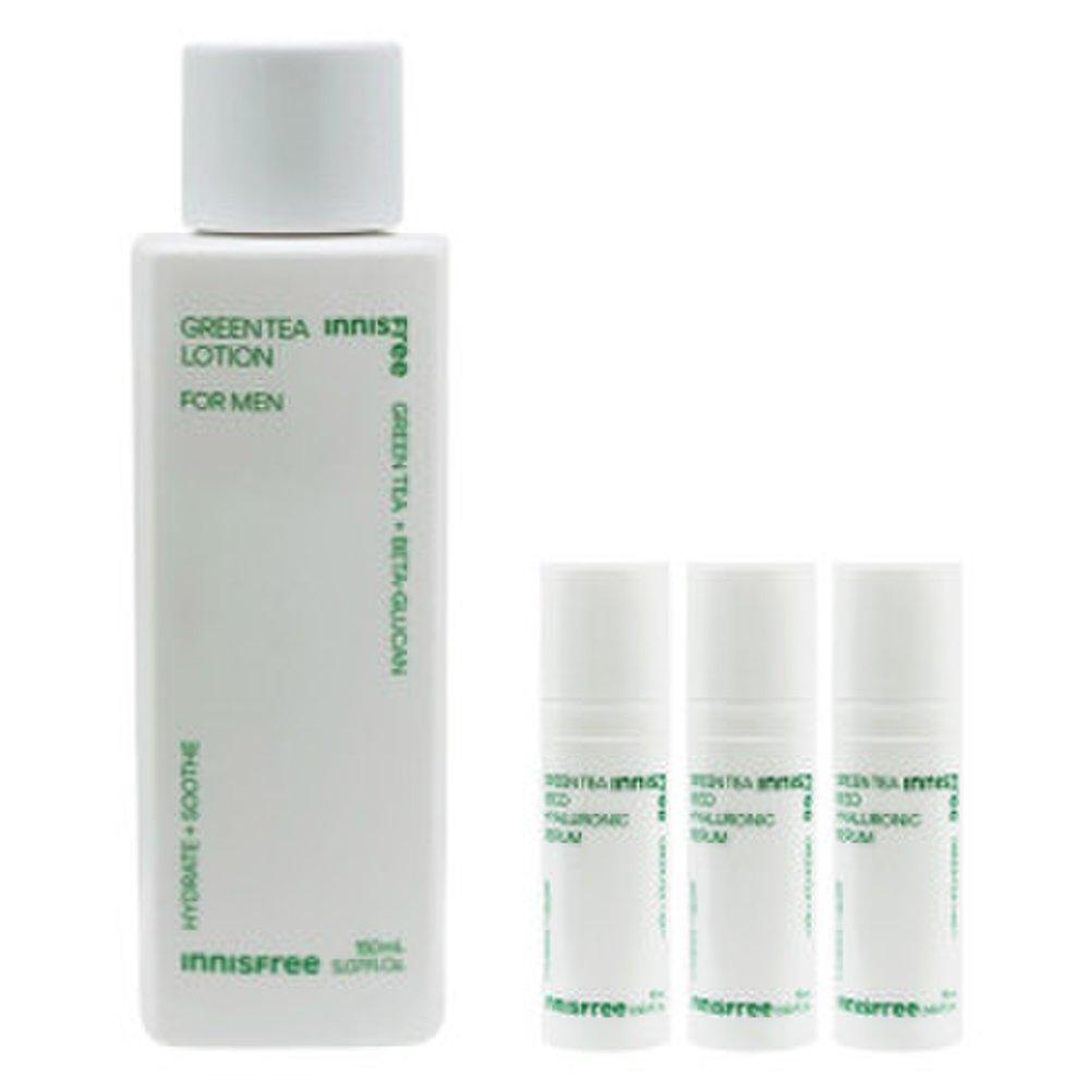

Innisfree Green Tea Lotion for Men 150ML+ (Green Tea Serum 15ml x 3 provided)