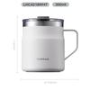 LOCK&LOCK (LOCK&LOCK) Coffee Cup Insulated Hot And Cold Desktop Cup for Men And Women, Couples Water Mug 390ML White LHC4218WHT