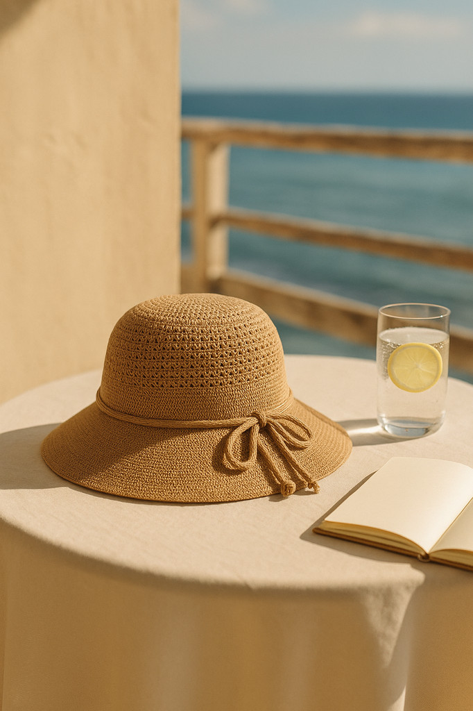 WTEMPO Women Summer Washable Foldable Hats Korean Style Solid Color Sun Protection Hats Vacation Beach Seaside Versatile Large Brimmed Cool Hats