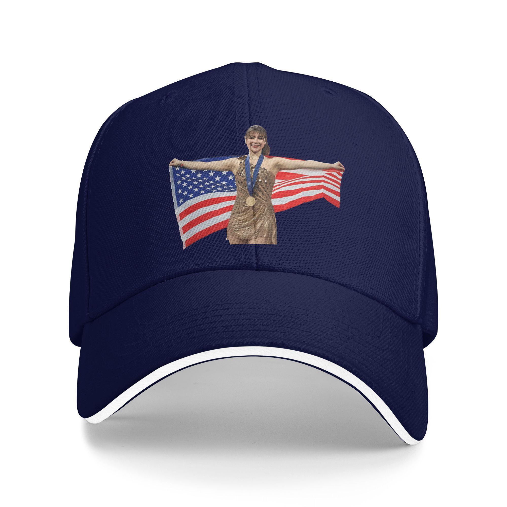 

Alysa Liu Baseball Cap Fitted Retro Hip Hop Hats Summer Couple Women Outdoor Gym Baseball Caps One Size